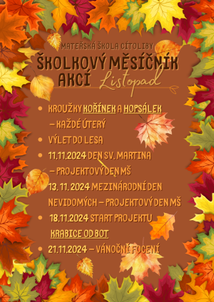 Měsíčník listopad
