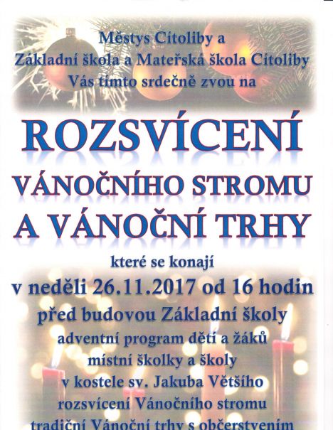 rozsvícení stromu