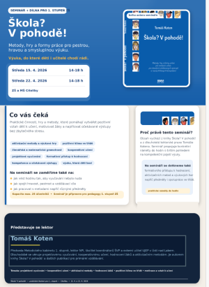 ŠKOLA? V POHODĚ!